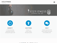 Tablet Screenshot of fitzfitness.com